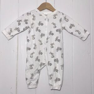 H&M 100% Cotton Adorable Bunny Print Easter Pajamas